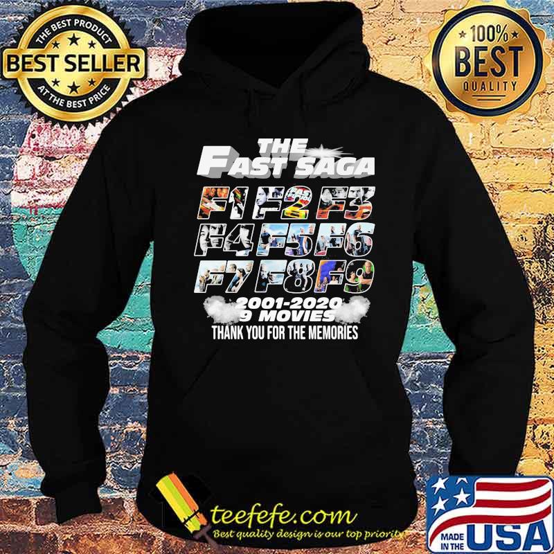 The fast saga 2001 2020 9 movies thank for the memories s Hoodie The fast saga 2001 2020 9 movies thank for the memories s Hoodie