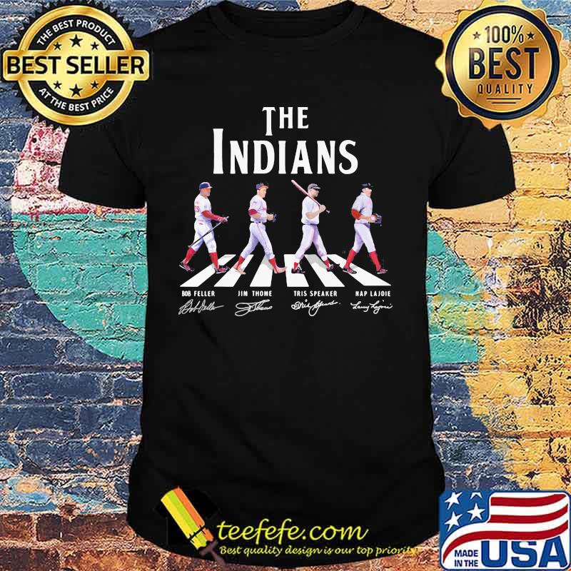 The indians baseball crossing the line signatures shirt The indians baseball crossing the line signatures shirt