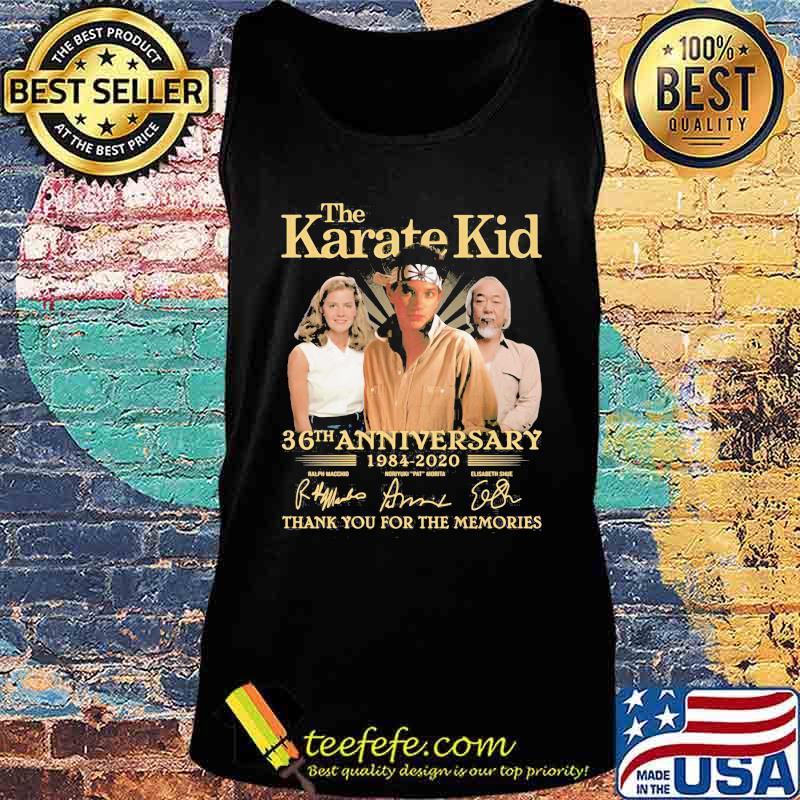 The karate kid 36th anniversary 1984 2020 thank for the memories signatures s Tank top The karate kid 36th anniversary 1984 2020 thank for the memories signatures s Tank top