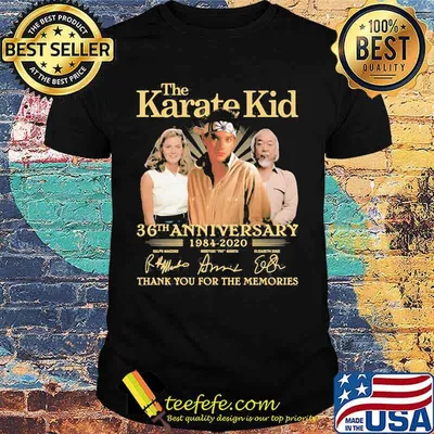 The karate kid 36th anniversary 1984 2020 thank for the memories signatures shirt