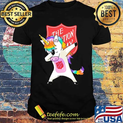 The Salvation Army Unicorn dabbing shirt