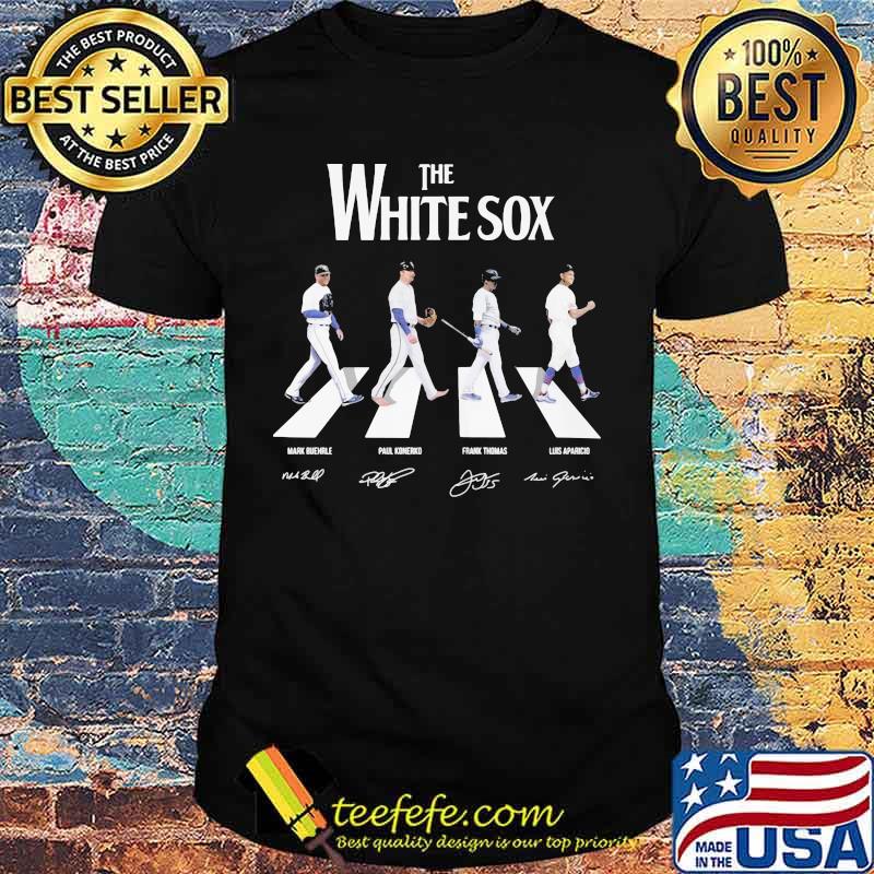 The white sox baseball crossing the line signatures shirt