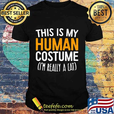 This Is My Human Costume I'm Really A Cat T-Shirt Premium T-Shirt