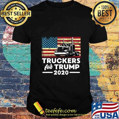 Truckers For Trump 2020 Pro-Trump Truck Drivers Apparel T-Shirt