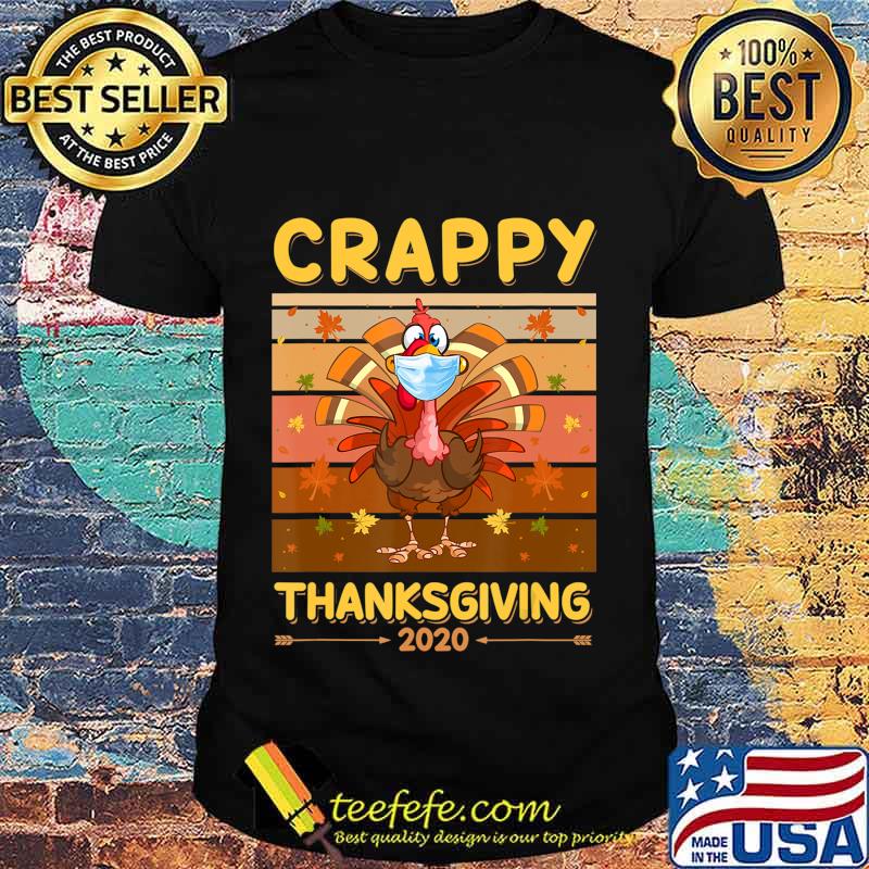 Turkey Face Wearing A Mask Crappy Thanksgiving 2020 Boy Kids T-Shirt