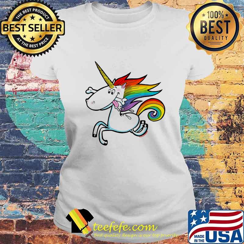 Unicorn dog gnaw bones s Laides tee Unicorn dog gnaw bones s Laides tee