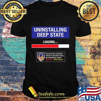 Uninstalling Deep State Qanon Q Anon WWG1WGA Premium T-Shirt
