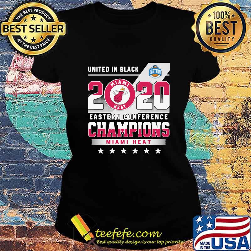 United in black 2020 eastern conference champions miami heat stars s Ladies tee United in black 2020 eastern conference champions miami heat stars s Ladies tee