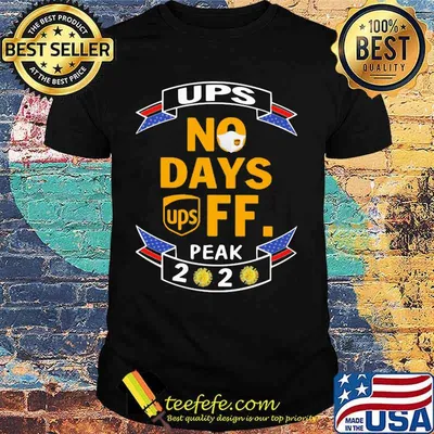 Ups no days off peak 2020 mask covid-19 shirt