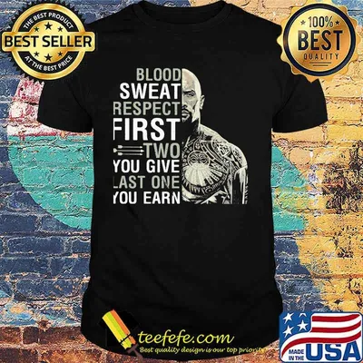 Vikings blood sweat respect first two you give last one you earn shirt