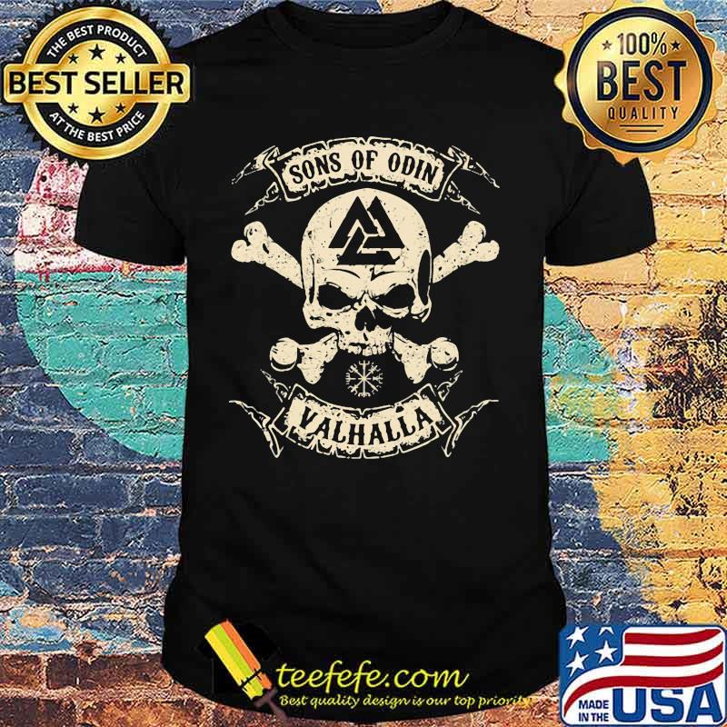 Vikings skull sons of odin valhalla vintage shirt Vikings skull sons of odin valhalla vintage shirt