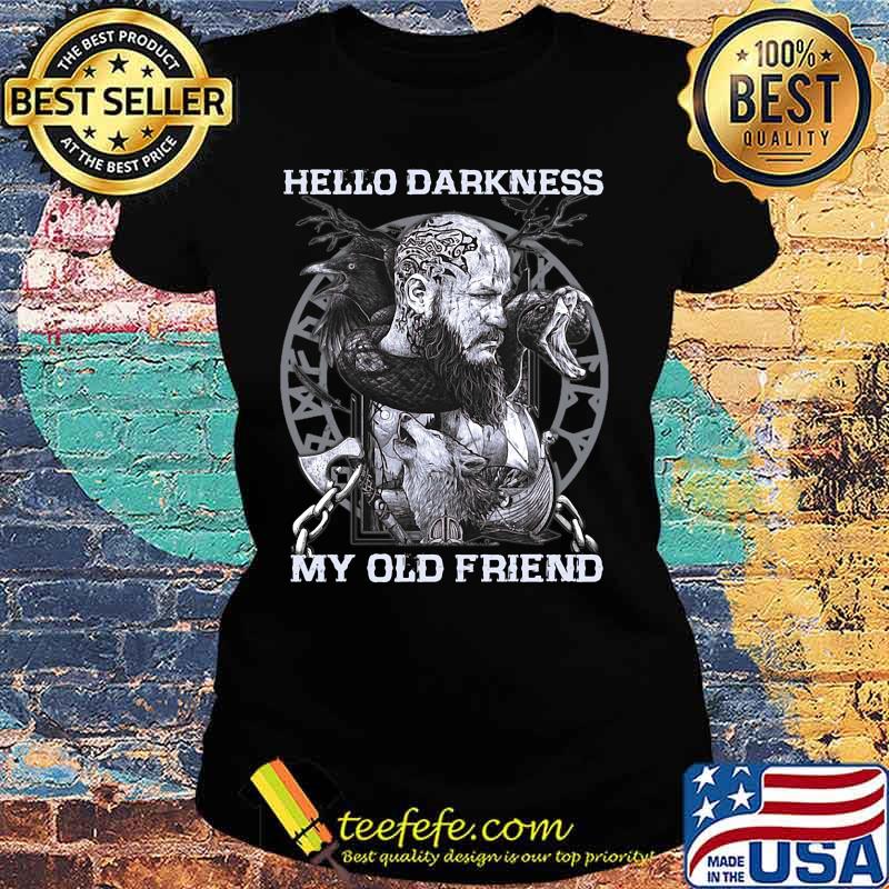 Vikings snake hello darkness my old friend s Ladies tee Vikings snake hello darkness my old friend s Ladies tee