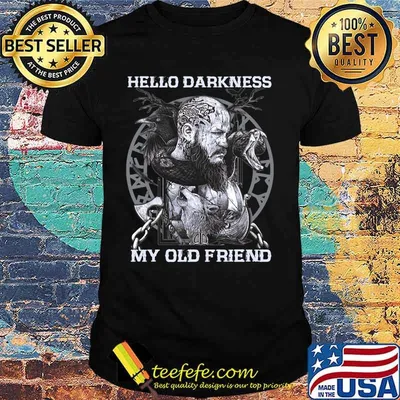Vikings snake hello darkness my old friend shirt