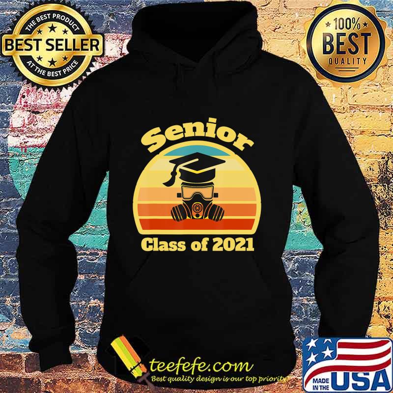Vintage Senior 2021 Class Of 2021 Graduation face mask T-Shirt Hoodie Vintage Senior 2021 Class Of 2021 Graduation face mask T-Shirt Hoodie
