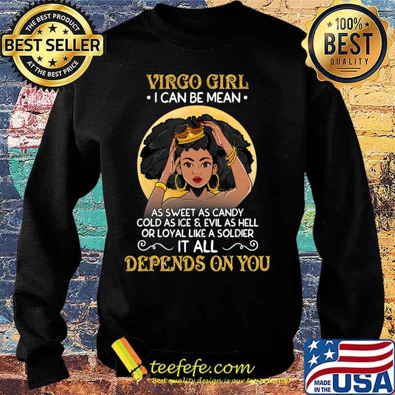 Virgo Girls Black Queen August September Birthday Gifts T-Shirt Sweater Virgo Girls Black Queen August September Birthday Gifts T-Shirt Sweater