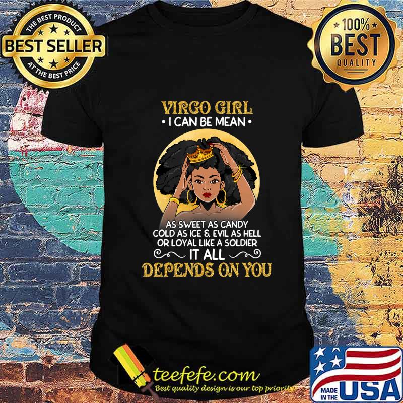 Virgo Girls Black Queen August September Birthday Gifts T-Shirt Virgo Girls Black Queen August September Birthday Gifts T-Shirt