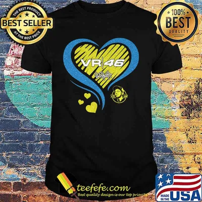 Vr46 valentino rossi racing heart diamond shirt