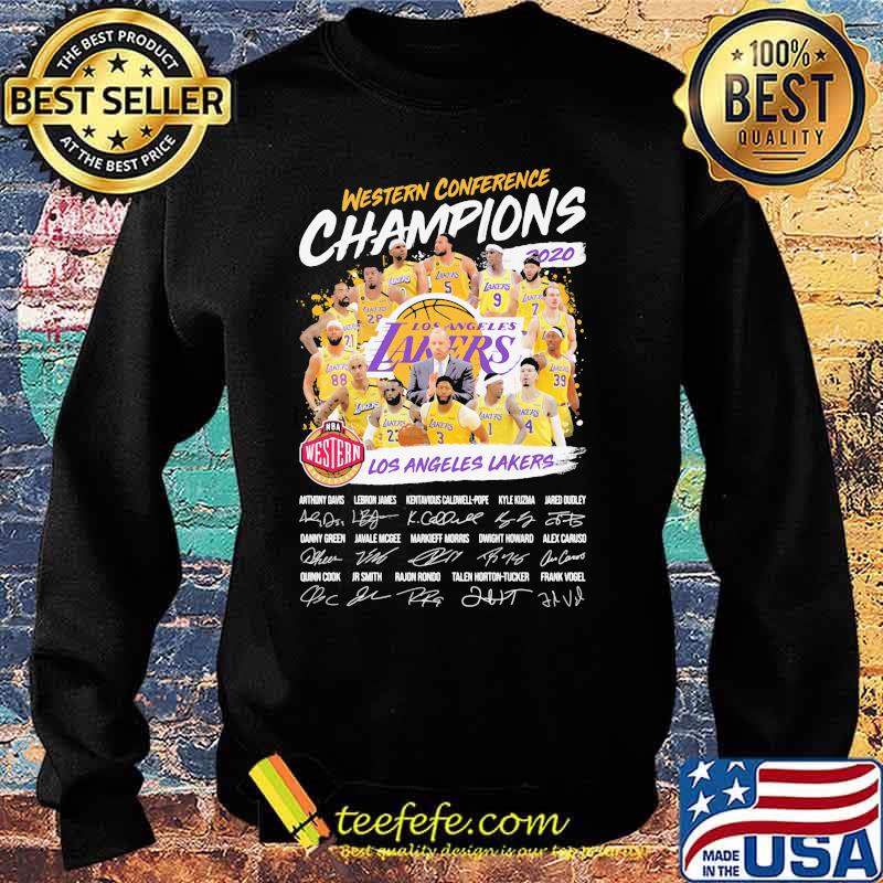 Western conference champions los angeles lakers signatures s Sweater Western conference champions los angeles lakers signatures s Sweater