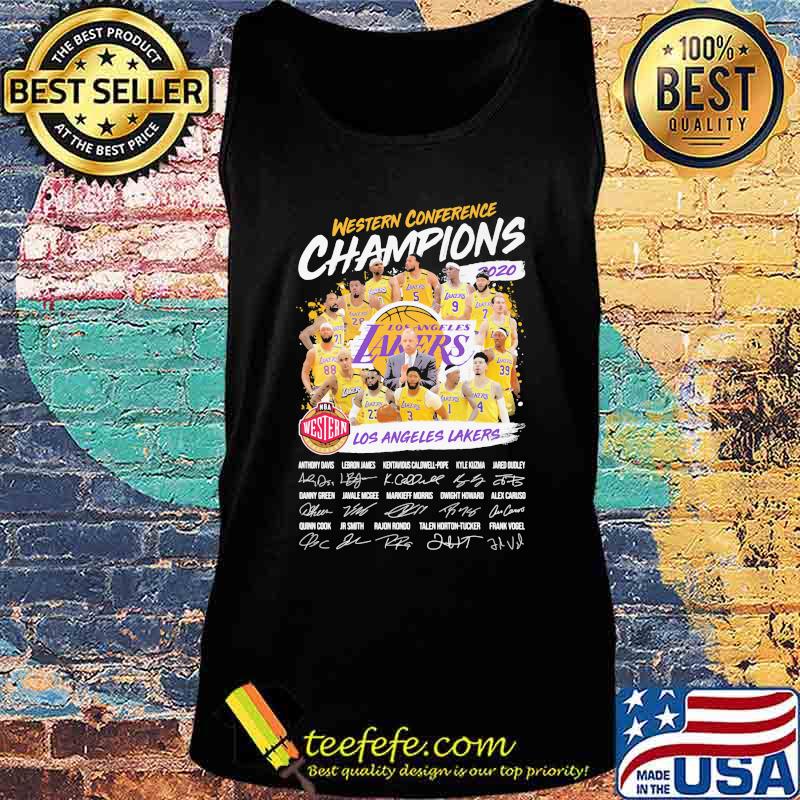 Western conference champions los angeles lakers signatures s Tank top Western conference champions los angeles lakers signatures s Tank top