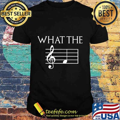 What The F Musical Note T-Shirt