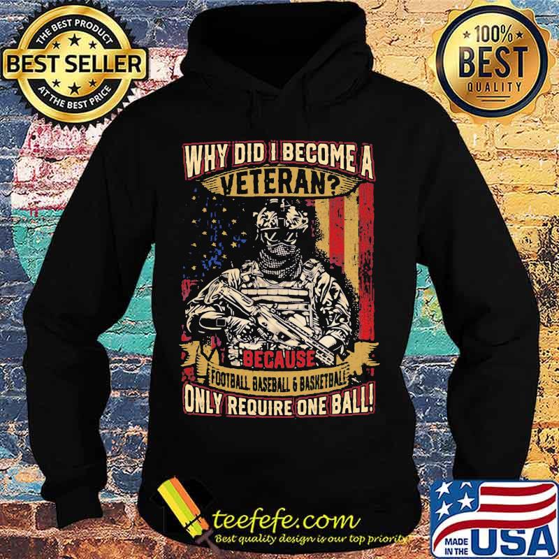 Why Did I Become A Veteran Because Football Baseball And Basketball Only Require One Ball Amrican Flag Independence Day Shirt Hoodie Why Did I Become A Veteran Because Football Baseball And Basketball Only Require One Ball Amrican Flag Independence Day Shirt Hoodie