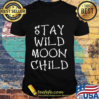 Wiccan Magick Occult Satanic Witchcraft Stay Wild Moon Child T-Shirt