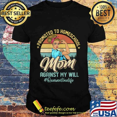 Womens Home School Mom Quarantine Life HomeSchool T-Shirt