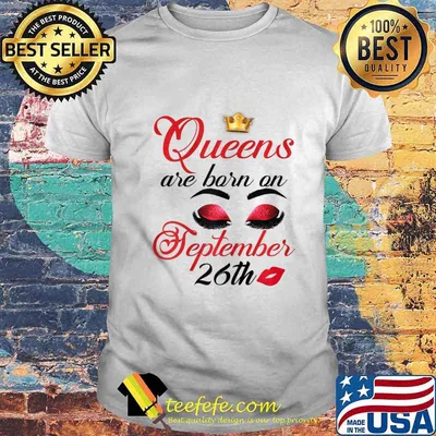 Womens Libra Birthday Queens are Born on September 26th Libra Girl T-Shirt