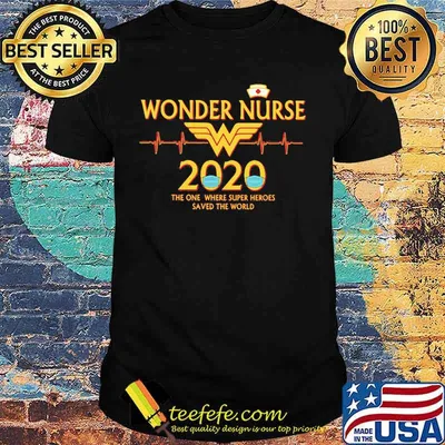 Wonder nurse 2020 the one where super heroes saved the world mask shirt