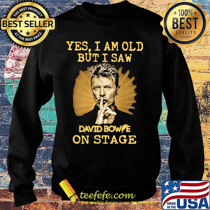 Yes i am old but i saw david bowie on stage light s Sweater Yes i am old but i saw david bowie on stage light s Sweater