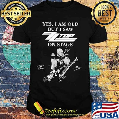 Yes i am old but i saw zz top on stage signatures shirt
