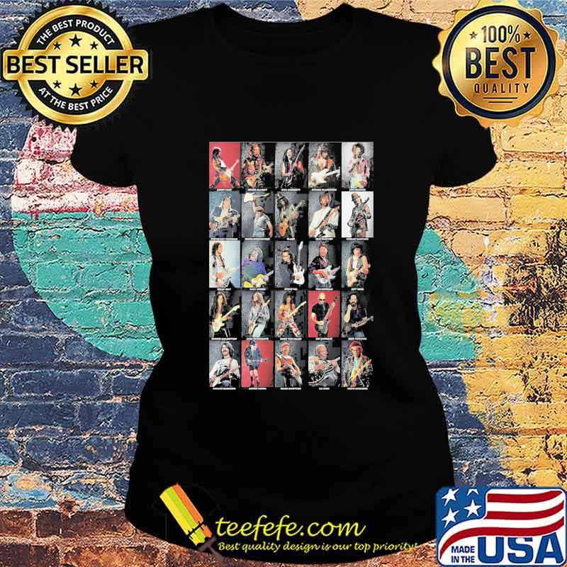 Zapista greatest guitarists of all time collage fine art print rock music s Ladies tee Zapista greatest guitarists of all time collage fine art print rock music s Ladies tee