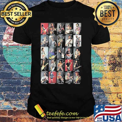 Zapista greatest guitarists of all time collage fine art print rock music shirt