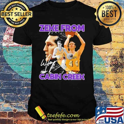 Zeke from cabin creek los angeles lakers basketball signature shirt