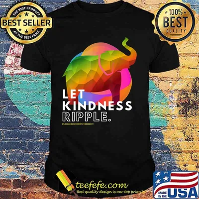 Zen Elephant Compassion Kindness Ripple Mindfulness Meditate T-Shirt