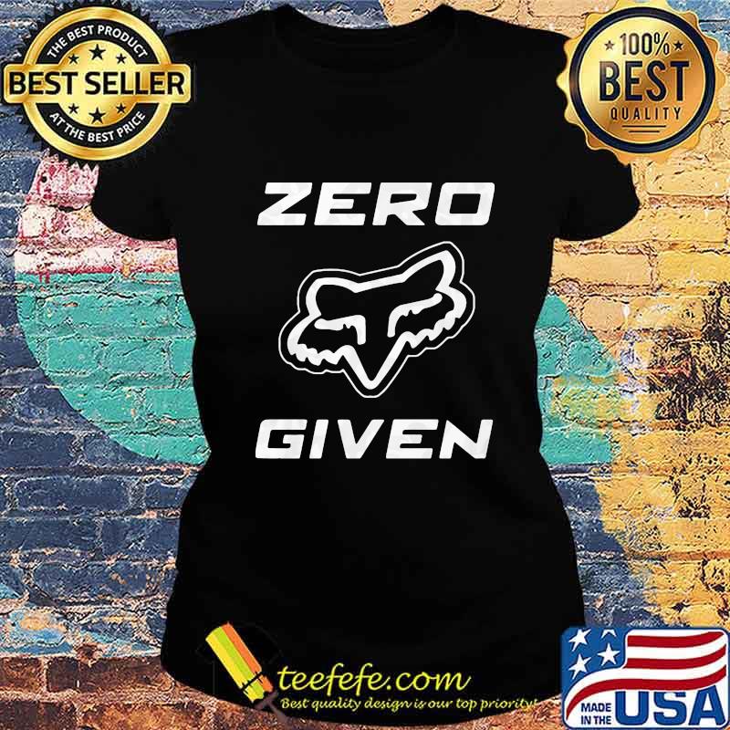 Zero given fox logo s Ladies tee Zero given fox logo s Ladies tee