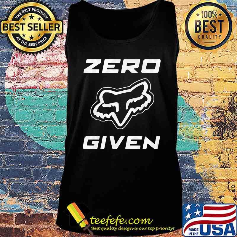 Zero given fox logo s Tank top Zero given fox logo s Tank top