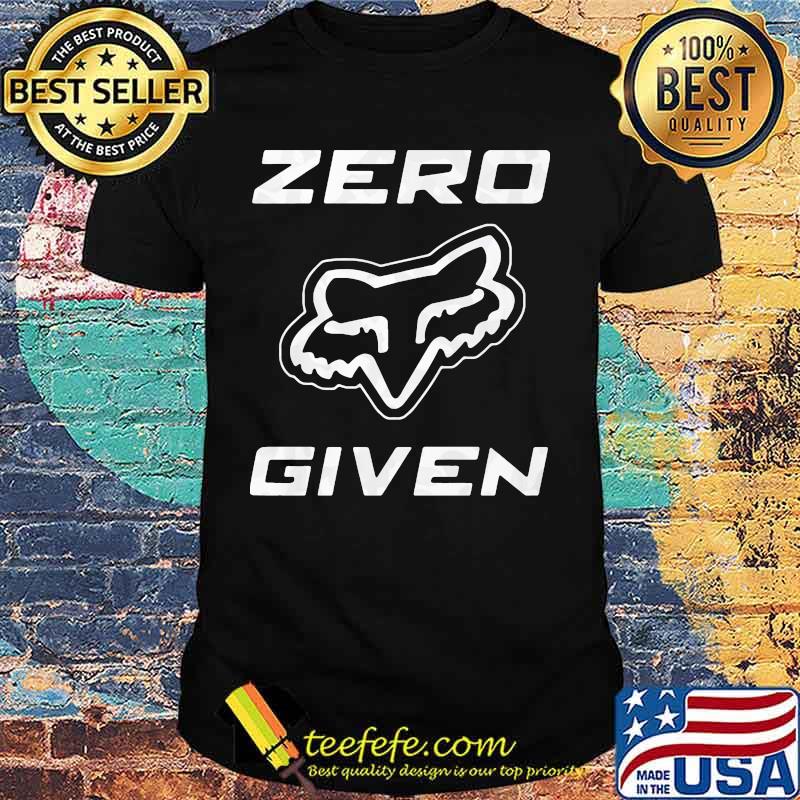 Zero given fox logo shirt Zero given fox logo shirt