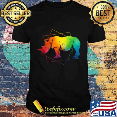 Zoo Animal Africa Safari Wildlife Rhino T-Shirt