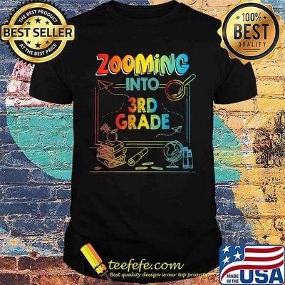 Zooming Into 3rd Grade Virtual Back to School Kid Gift T-Shirt
