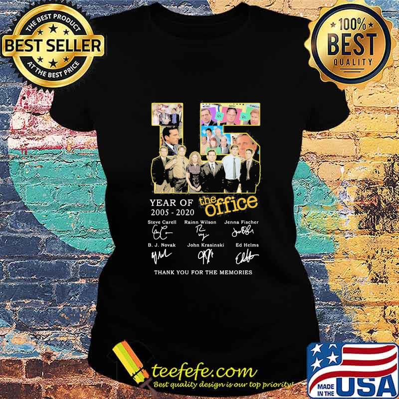 15 year of 2005 2020 the office thank for the memories signatures s Ladies tee 15 year of 2005 2020 the office thank for the memories signatures s Ladies tee