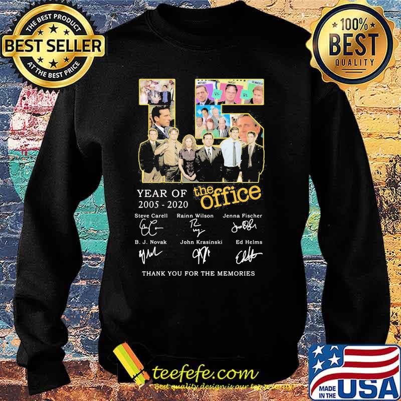 15 year of 2005 2020 the office thank for the memories signatures s Sweater 15 year of 2005 2020 the office thank for the memories signatures s Sweater