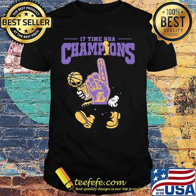 17 time nba champions los angeles lakers shirt