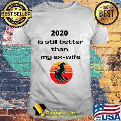 2020 Is Still Better Than My Ex-Wife Witch Halloween Shirt