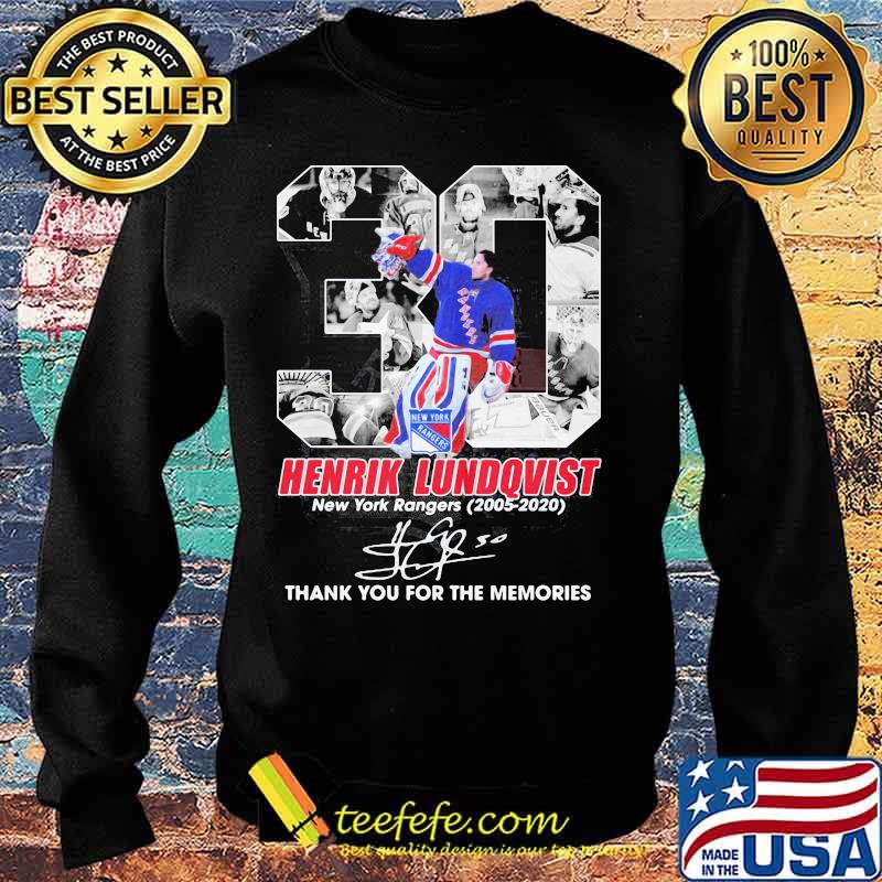 30 henrik lundqvist new york rangers 2005 2020 thank for the memories signature s Sweater 30 henrik lundqvist new york rangers 2005 2020 thank for the memories signature s Sweater