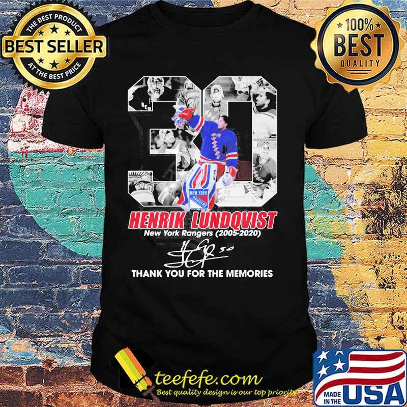 30 henrik lundqvist new york rangers 2005 2020 thank for the memories signature shirt 30 henrik lundqvist new york rangers 2005 2020 thank for the memories signature shirt
