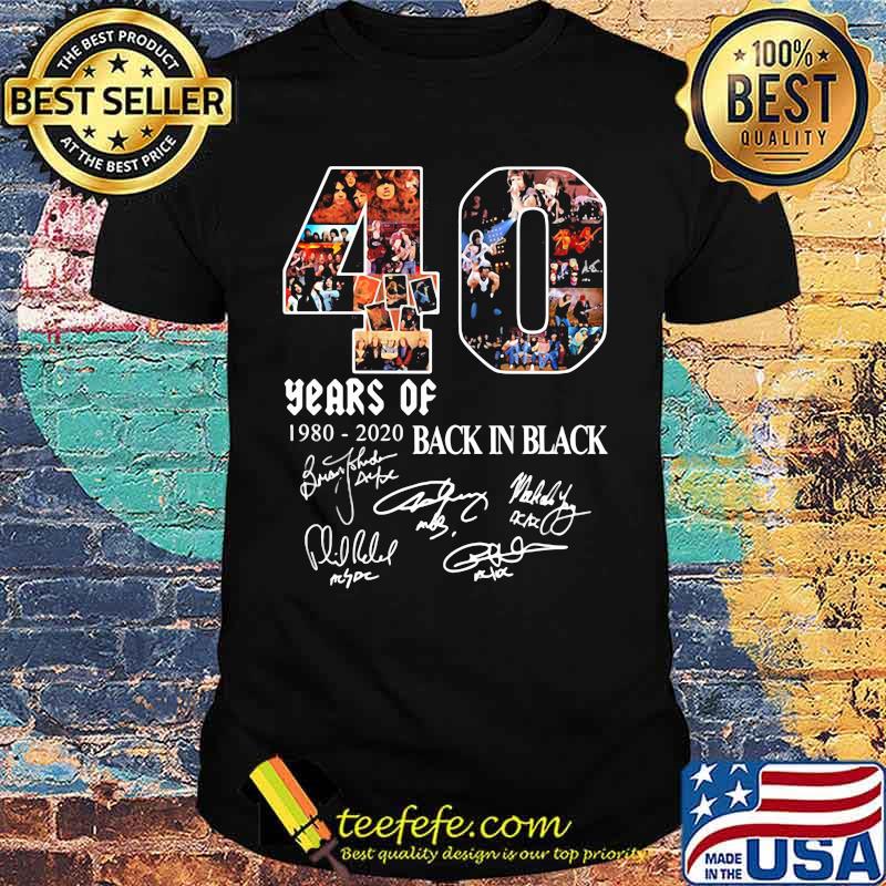 40 years of 1980 2020 back in black signatures shirt 40 years of 1980 2020 back in black signatures shirt