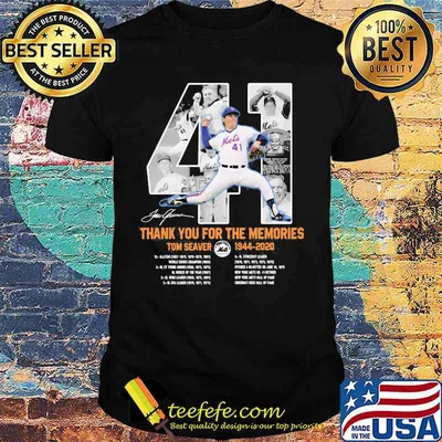 41 thank you for the memories tom seaver 1944 2020 signature shirt