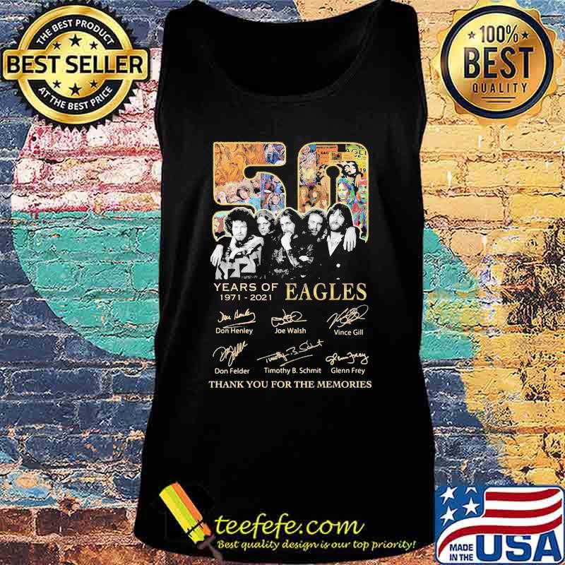 50 years of 1971 2021 eagles thank for the memories signatures vintage s Tank top 50 years of 1971 2021 eagles thank for the memories signatures vintage s Tank top