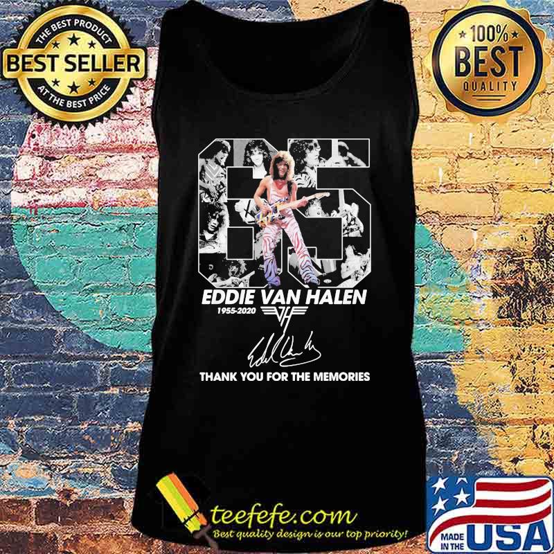 65 eddie van halen 1955 2020 thank for the memories signature s Tank top 65 eddie van halen 1955 2020 thank for the memories signature s Tank top
